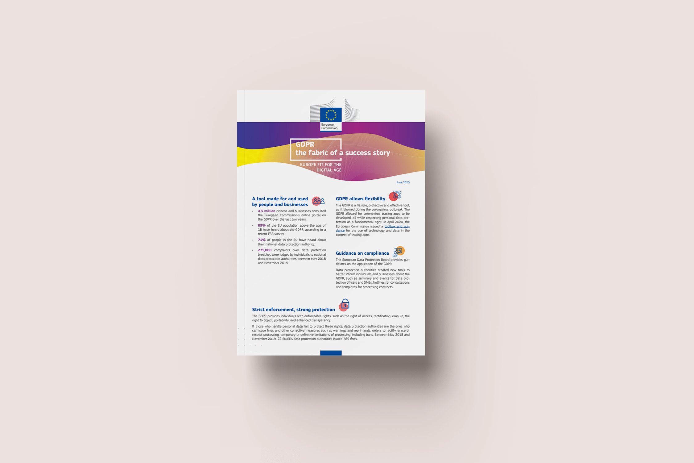 Image of flyer about Data Protection and GDPR