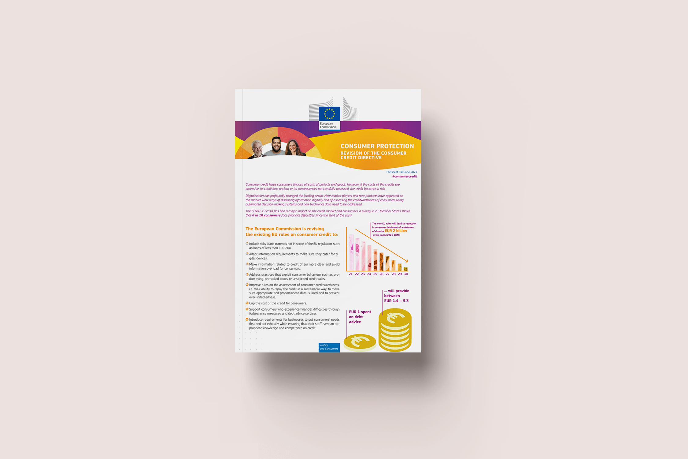 Image of flyer: New EU Consumer Protection Rules on Consumer Credit