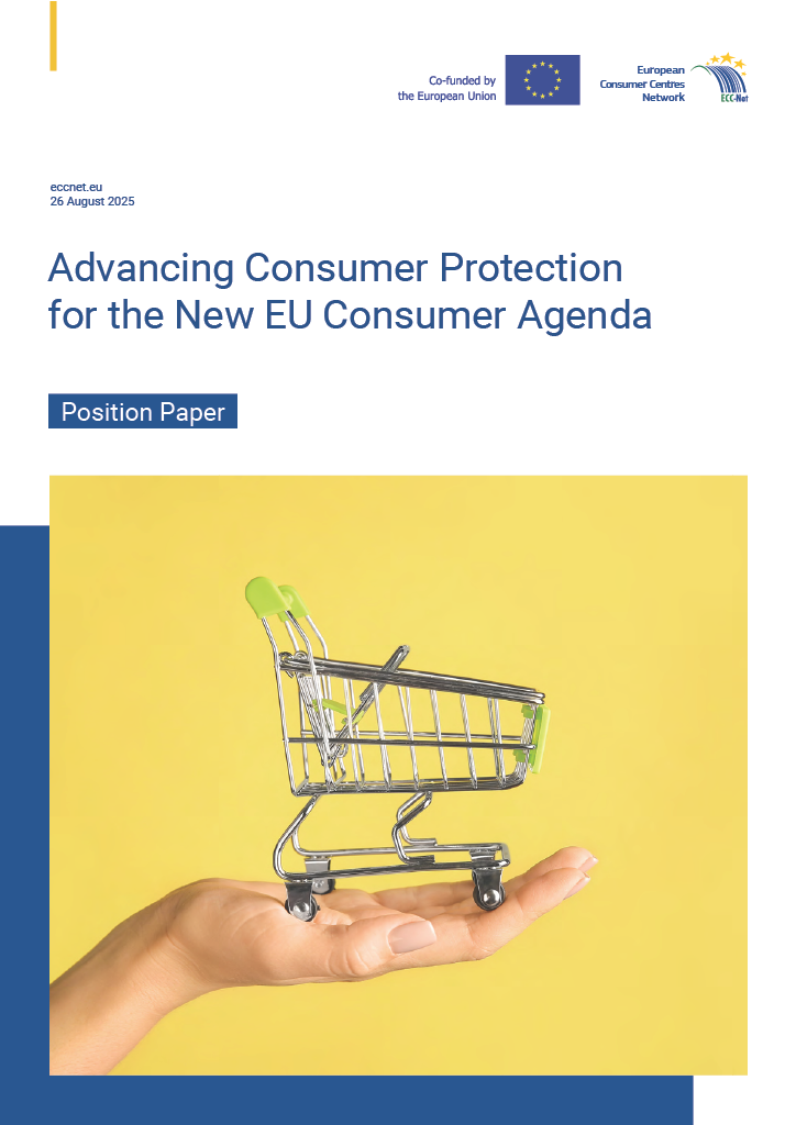 Cover ECC-Net Position Paper EU Consumer Agenda