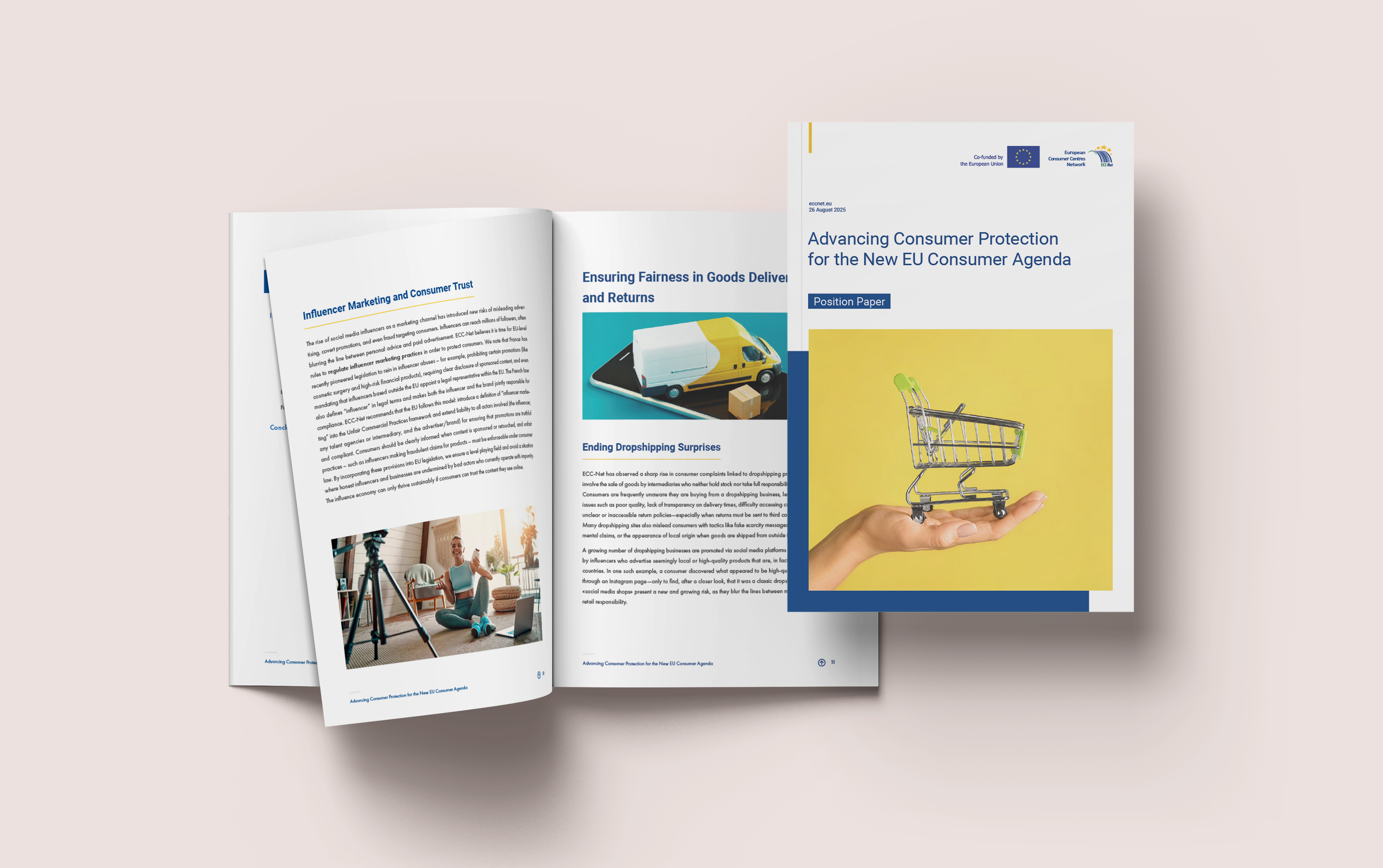 Mock-up of EU Consumer Agenda Position Paper by ECC-Net