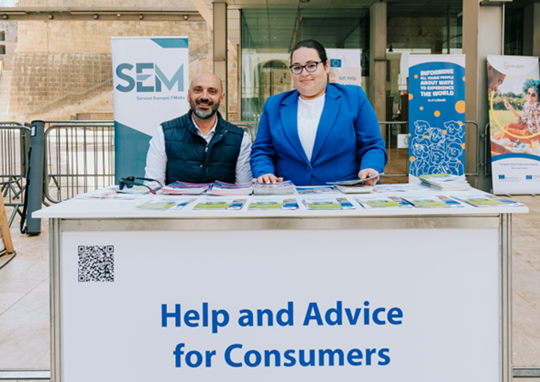 ECC Malta Help and Advice for Consumers stand