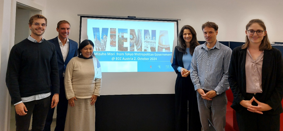 Picture of Tokyo delegation at ECC Austria