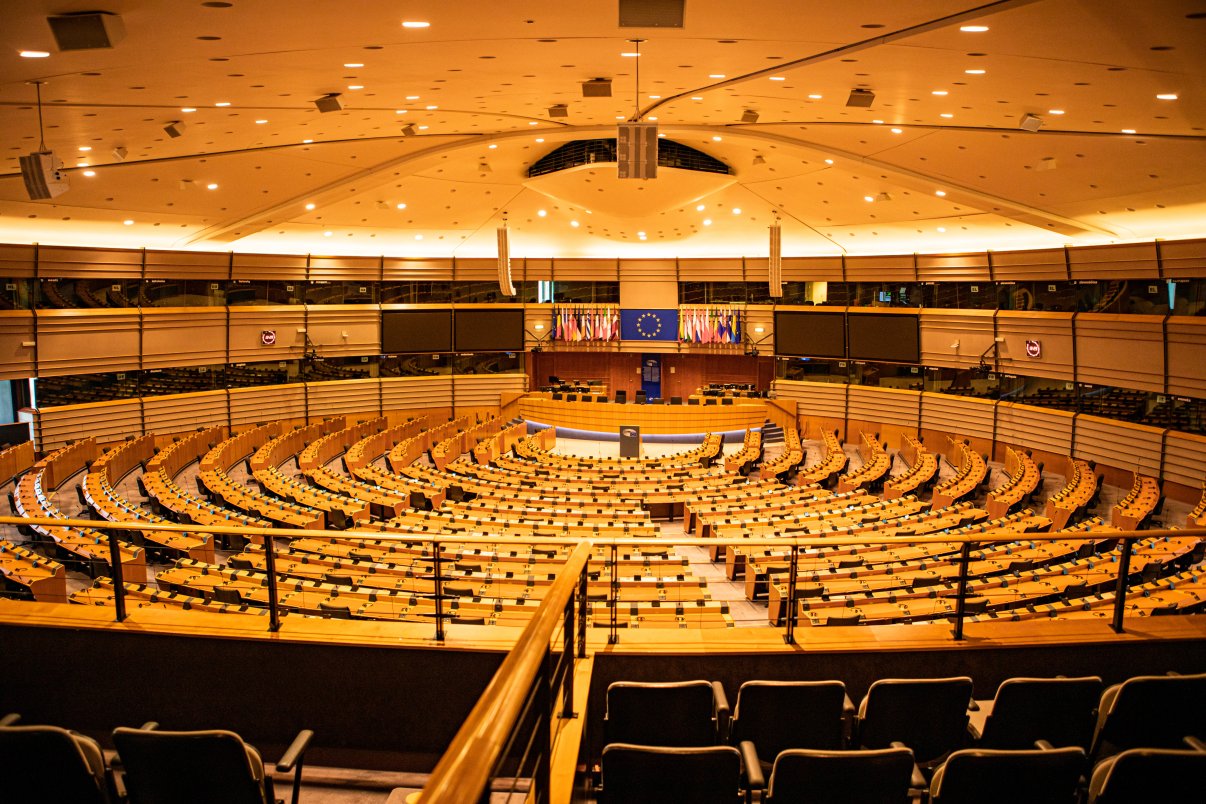 European Parliament Plenary Room Brussels