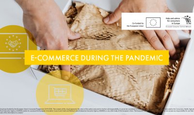 Banner showing event title and a package being unboxed