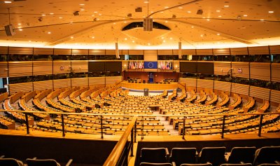European Parliament Plenary Room Brussels