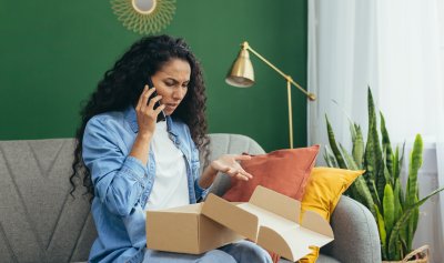 Woman calling about issue with order, dropshipping
