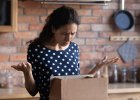 Woman opens package and sees she's got the wrong product